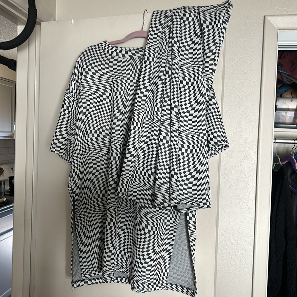 Groovy Checkerboard Dressed in Lala leveled up playsuit